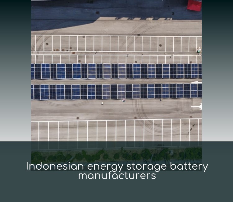 Indonesian energy storage battery manufacturers