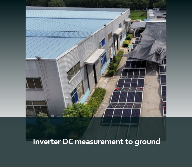 Inverter DC measurement to ground
