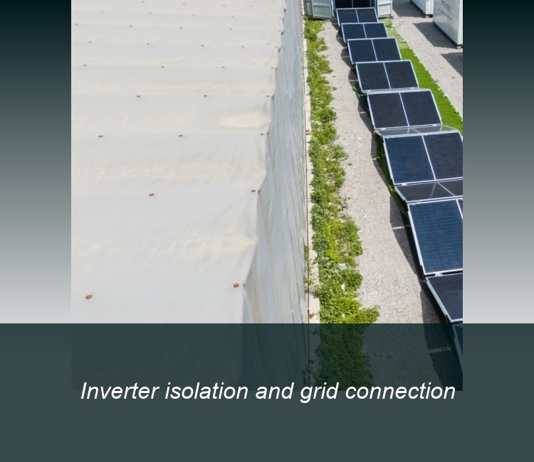 Inverter isolation and grid connection