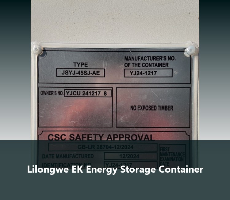 Lilongwe EK Energy Storage Container