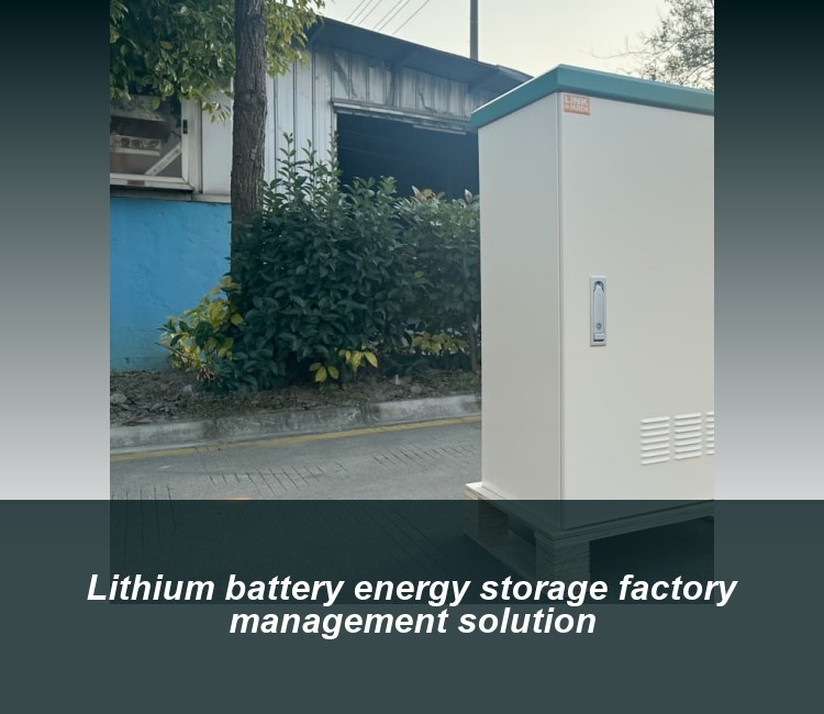 Lithium battery energy storage factory management solution