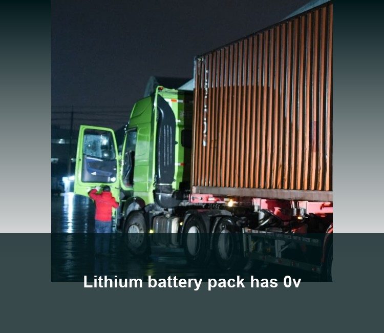 Lithium battery pack has 0v