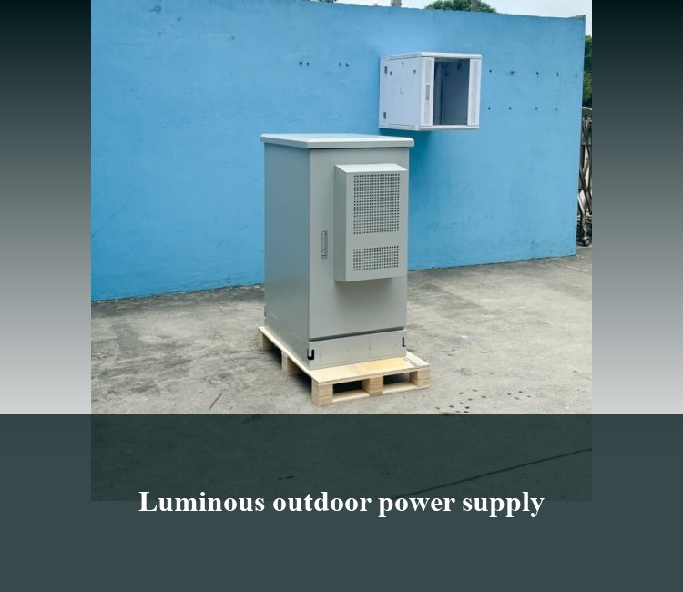 Luminous outdoor power supply