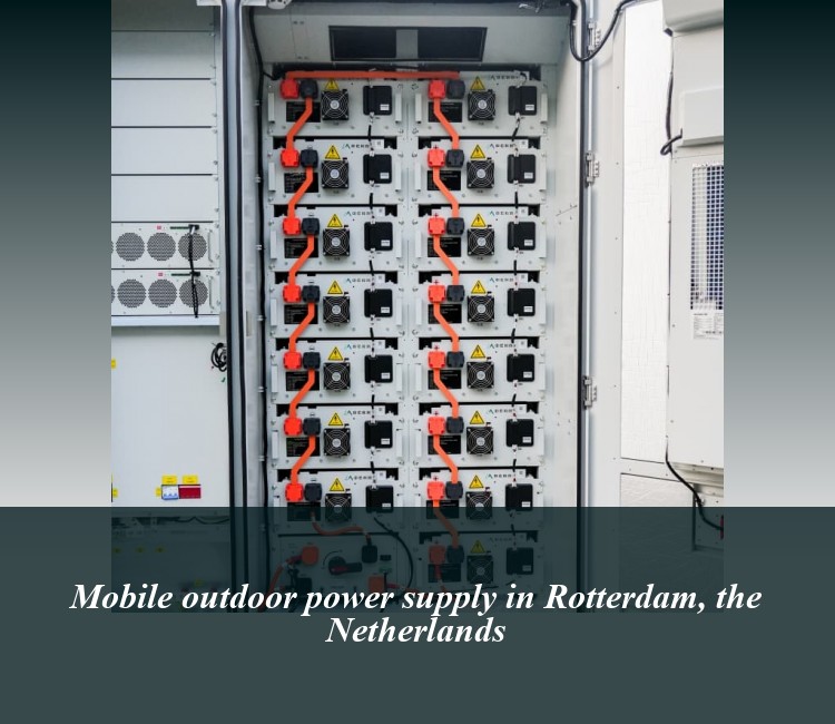 Mobile outdoor power supply in Rotterdam, the Netherlands