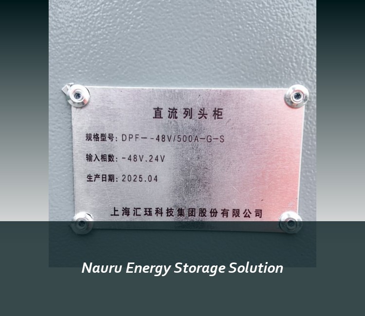 Nauru Energy Storage Solution