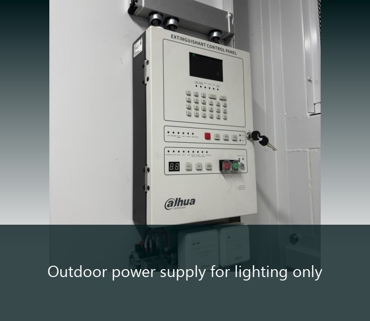 Outdoor power supply for lighting only