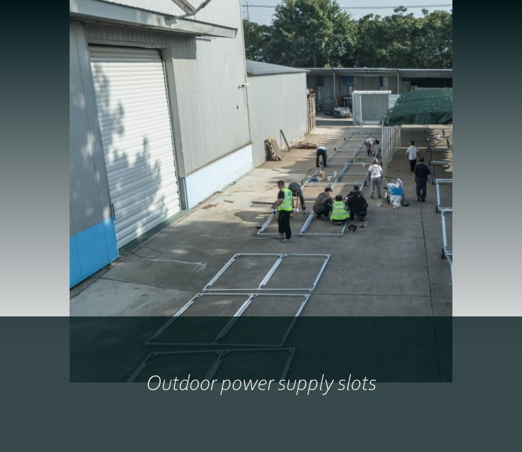 Outdoor power supply slots