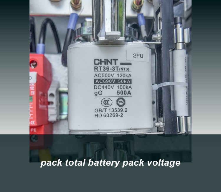pack total battery pack voltage