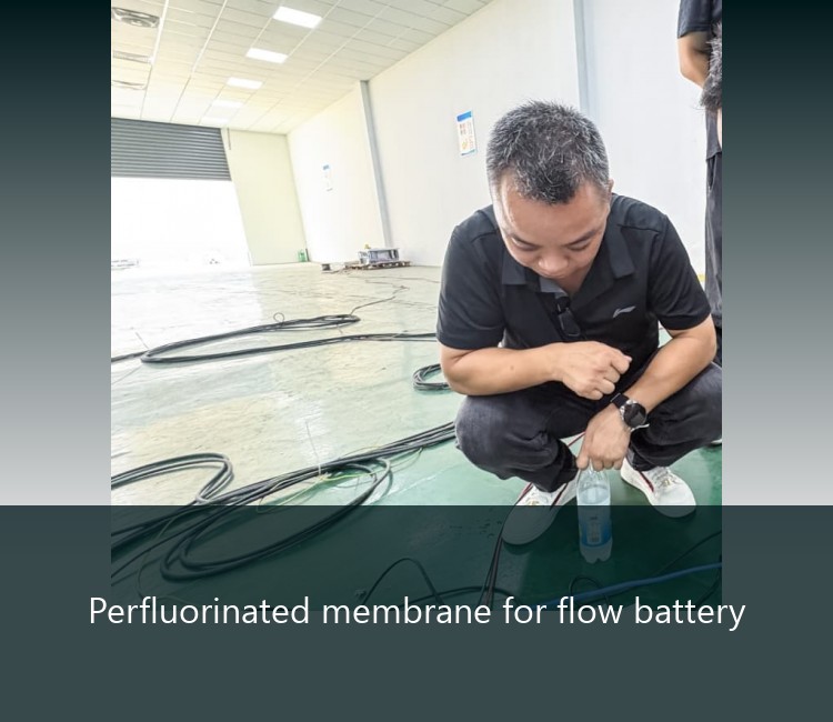 Perfluorinated membrane for flow battery