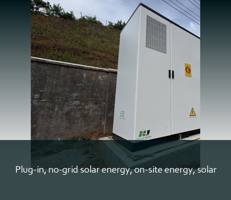 Plug-in, no-grid solar energy, on-site energy, solar