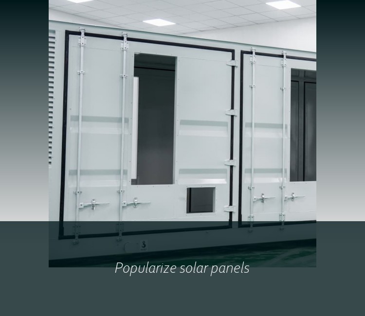 Popularize solar panels