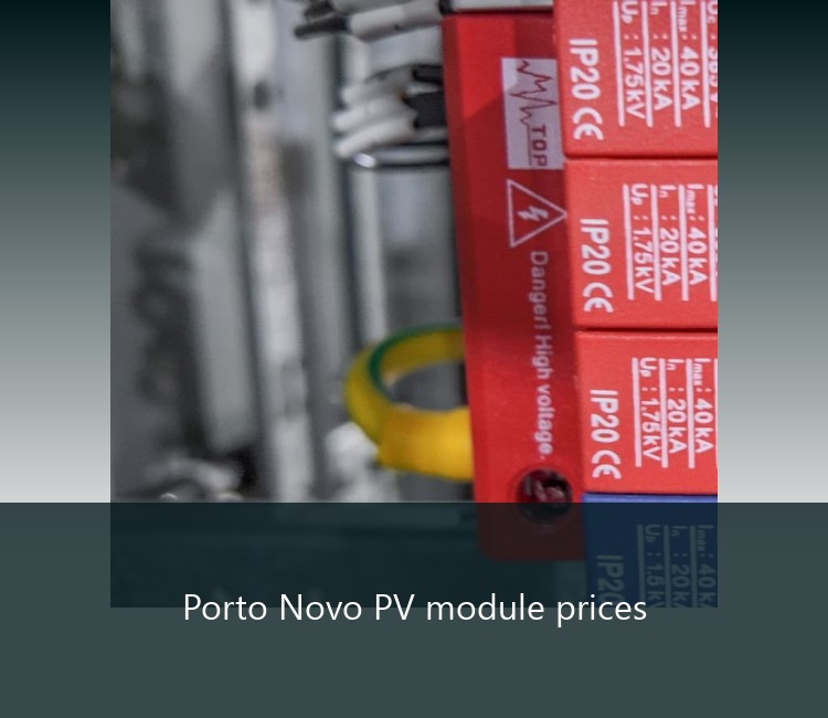 Porto Novo PV module prices