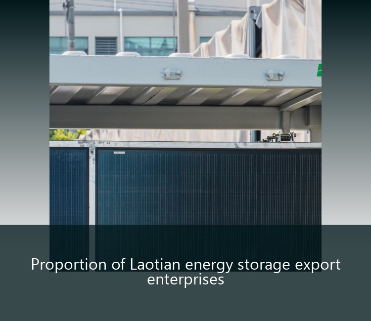 Proportion of Laotian energy storage export enterprises