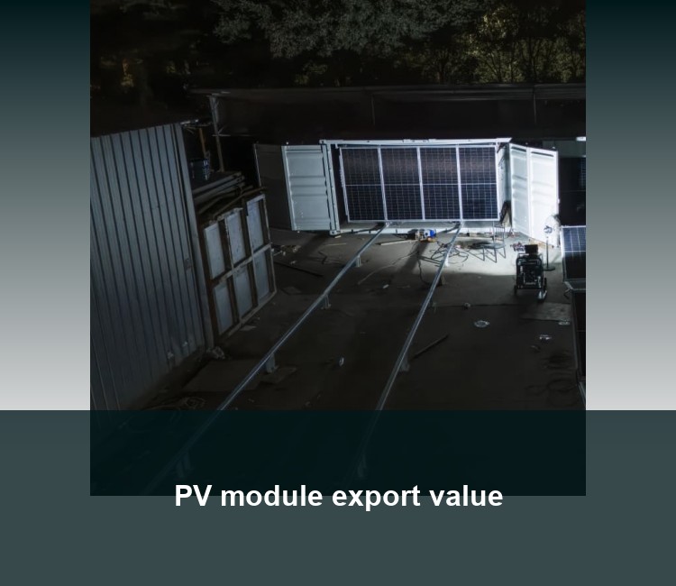 PV module export value