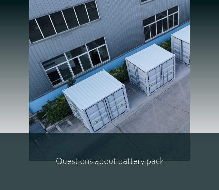 Questions about battery pack