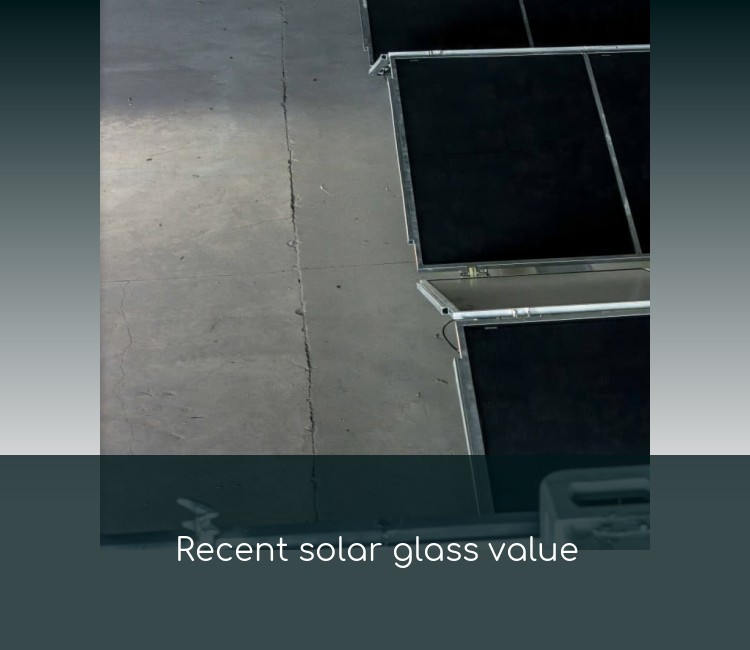 Recent solar glass value