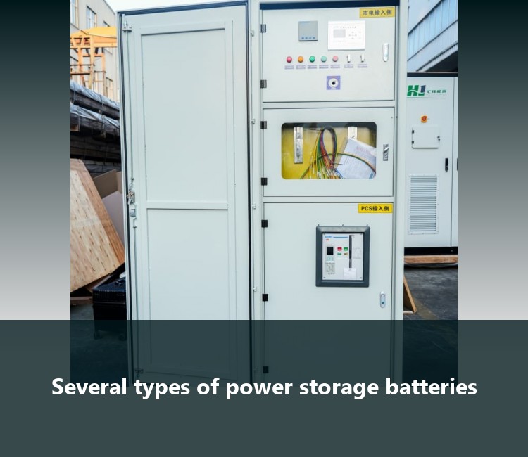 Several types of power storage batteries