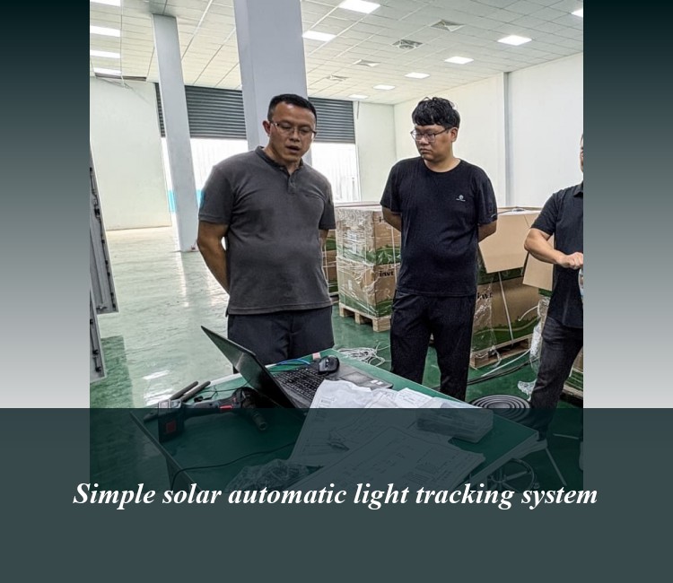 Simple solar automatic light tracking system