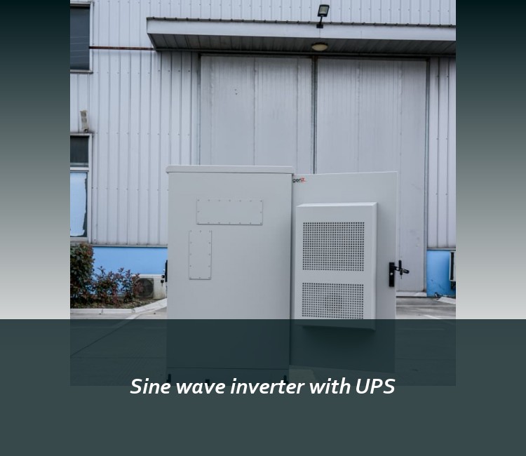 Sine wave inverter with UPS