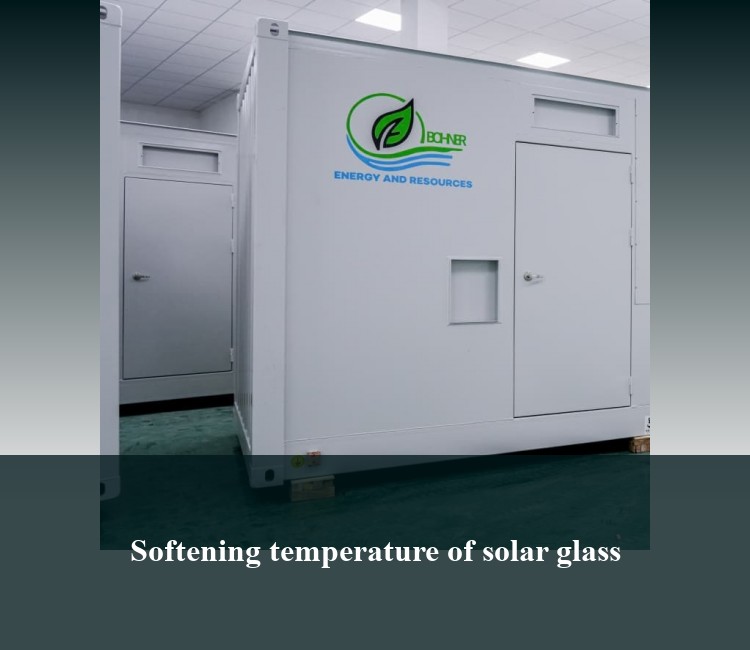 Softening temperature of solar glass