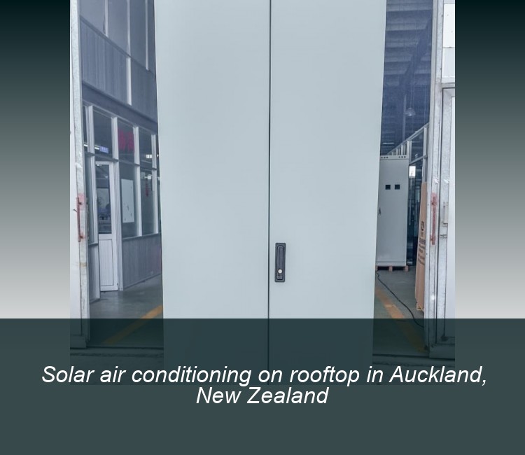 Solar air conditioning on rooftop in Auckland, New Zealand
