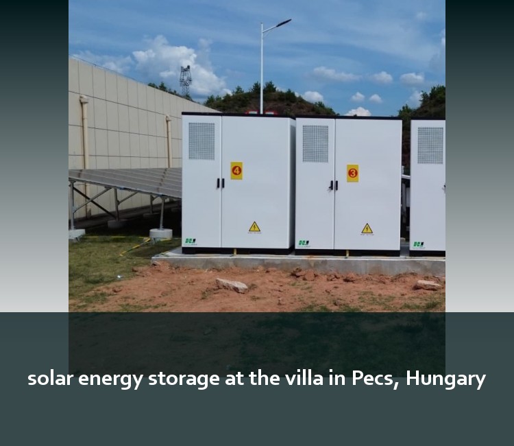 solar energy storage at the villa in Pecs, Hungary