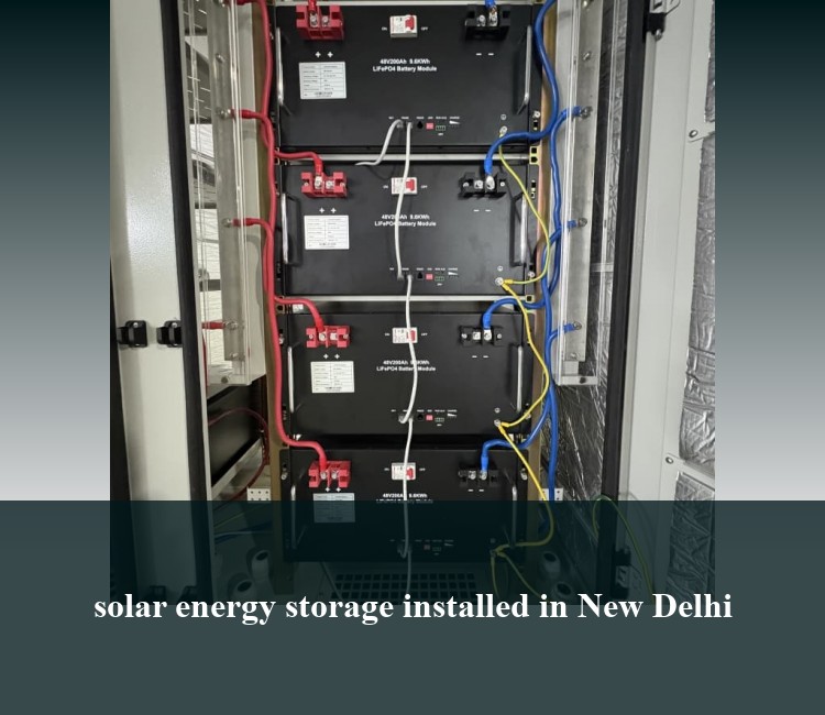 solar energy storage installed in New Delhi
