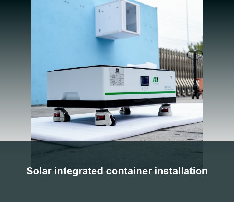 Solar integrated container installation