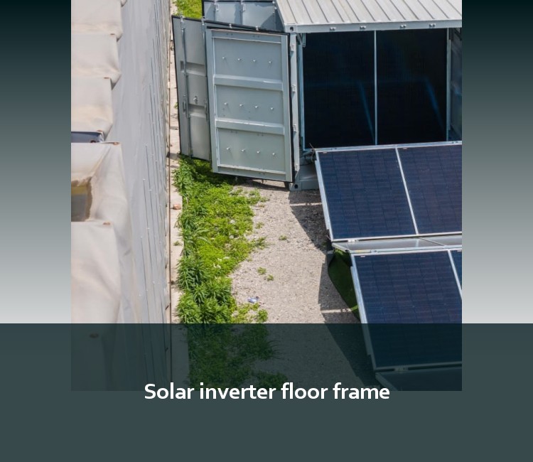 Solar inverter floor frame