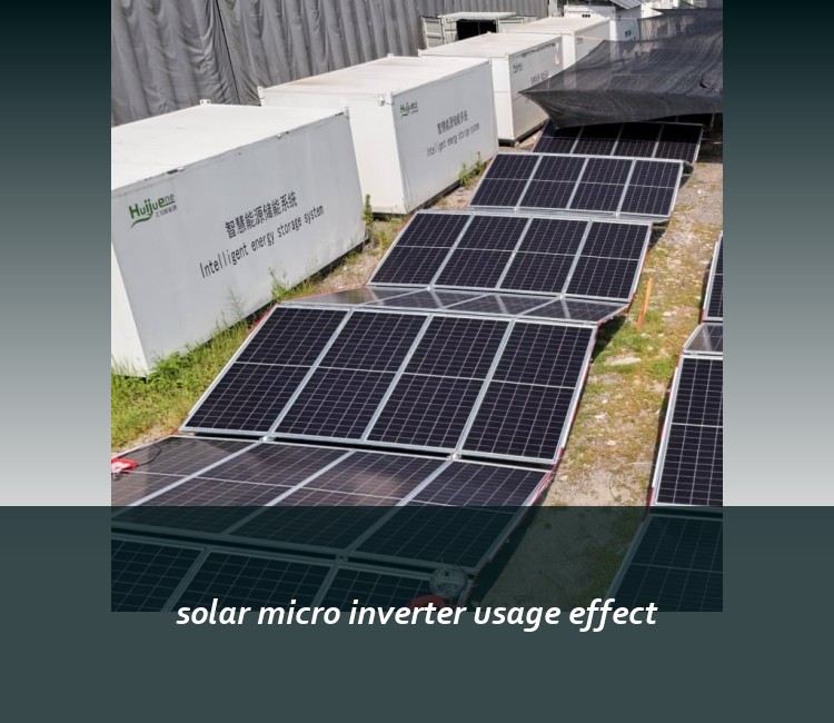 solar micro inverter usage effect