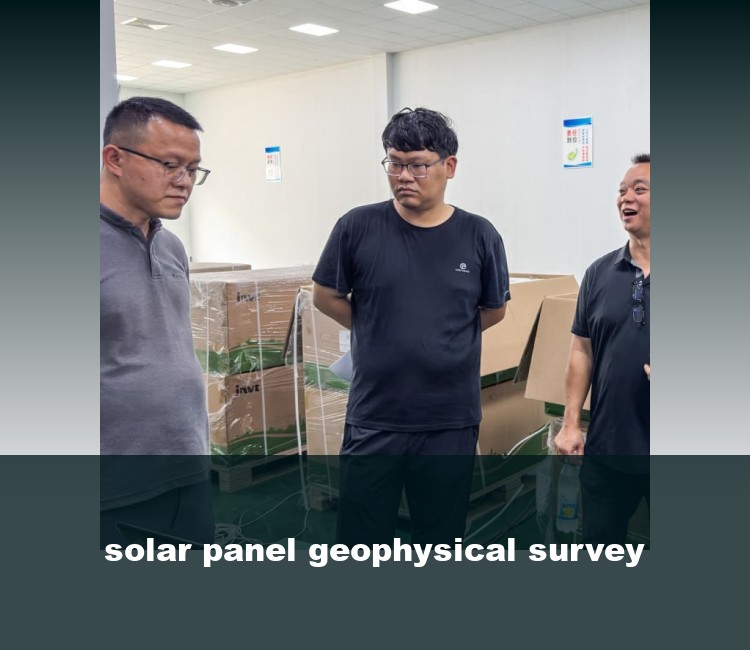 solar panel geophysical survey