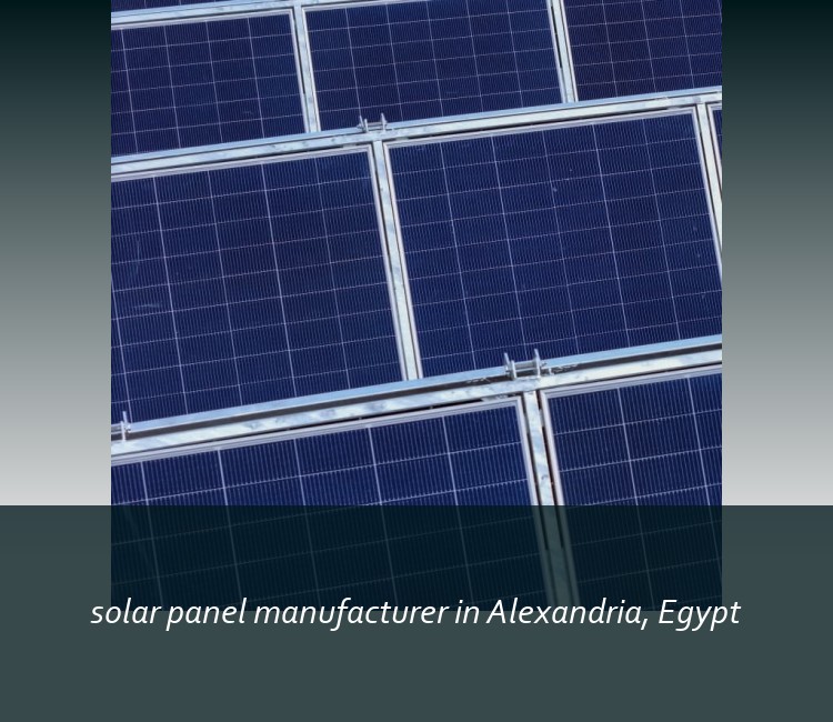solar panel manufacturer in Alexandria, Egypt
