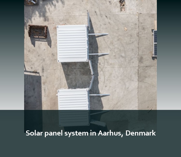 Solar panel system in Aarhus, Denmark