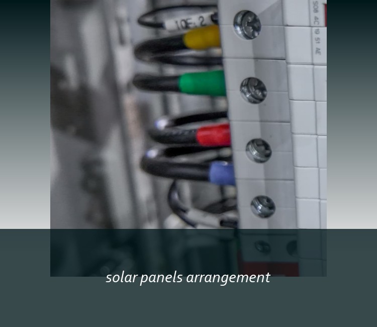 solar panels arrangement