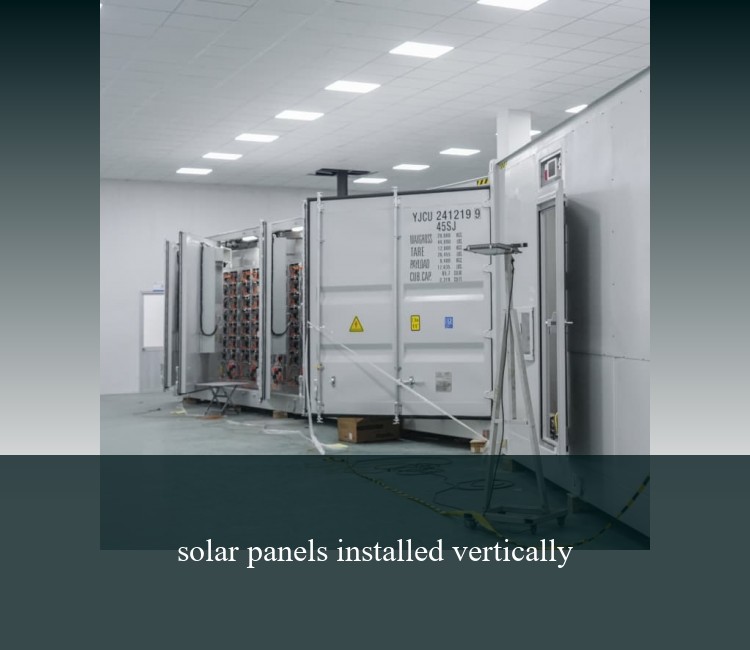 solar panels installed vertically