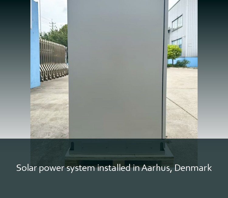 Solar power system installed in Aarhus, Denmark