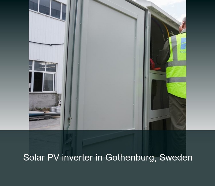 Solar PV inverter in Gothenburg, Sweden