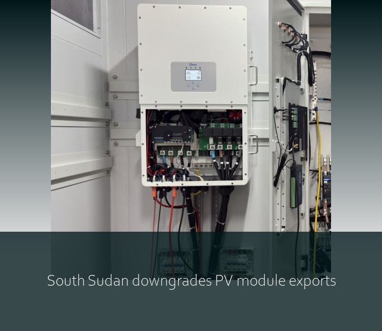 South Sudan downgrades PV module exports