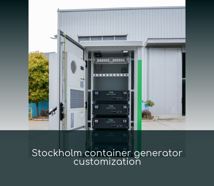Stockholm container generator customization