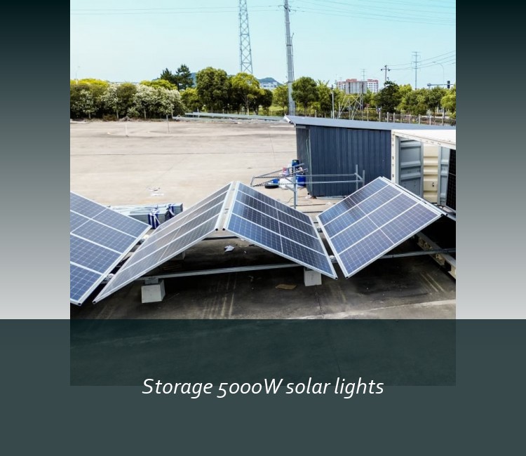 Storage 5000W solar lights