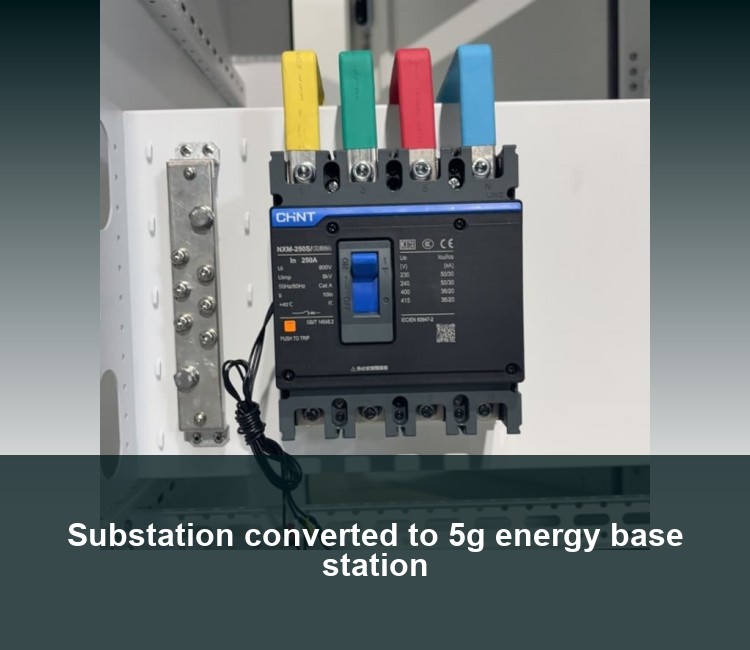 Substation converted to 5g energy base station