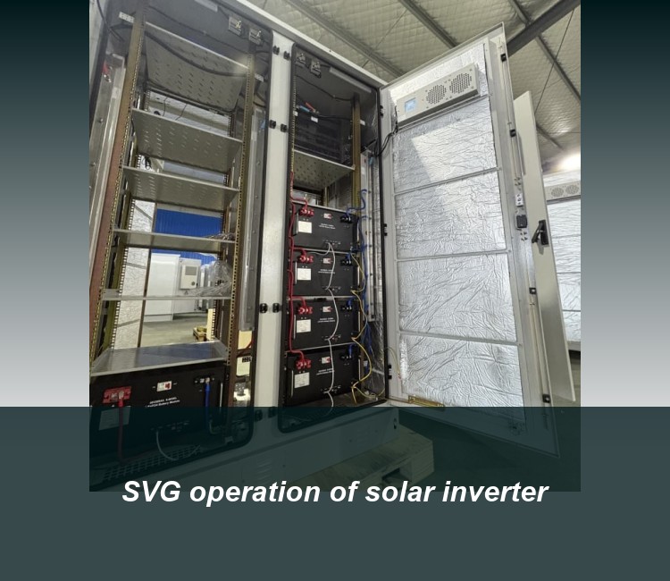 SVG operation of solar inverter