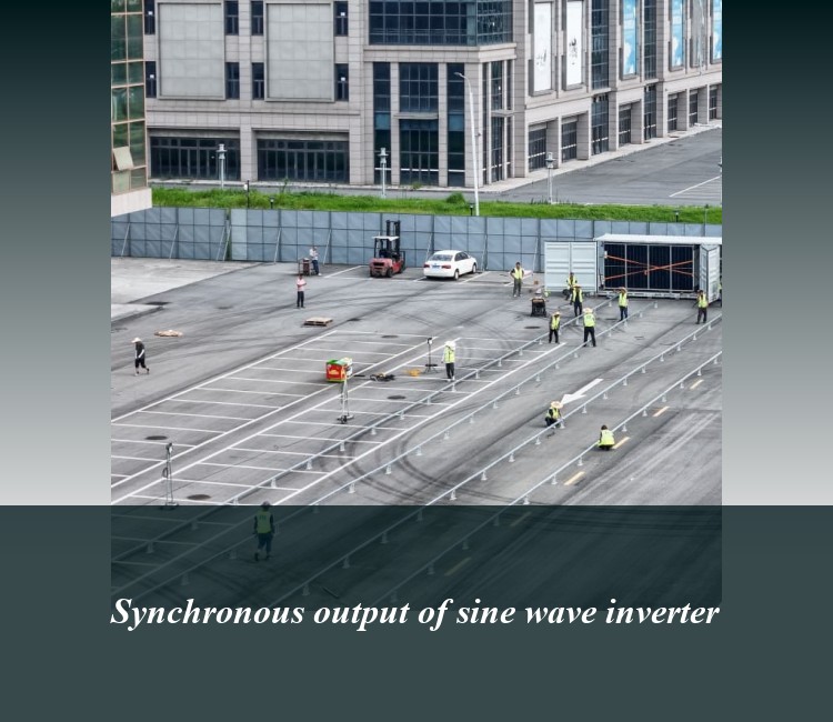 Synchronous output of sine wave inverter
