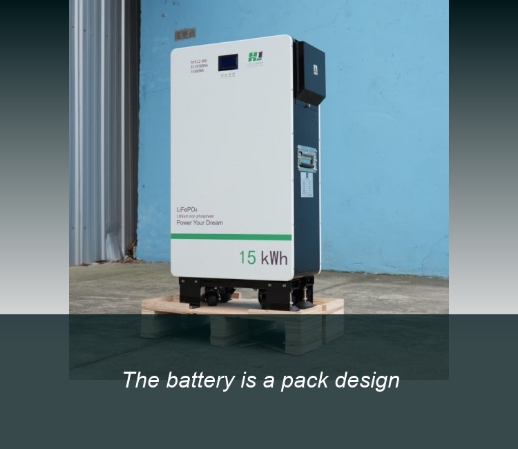 The battery is a pack design