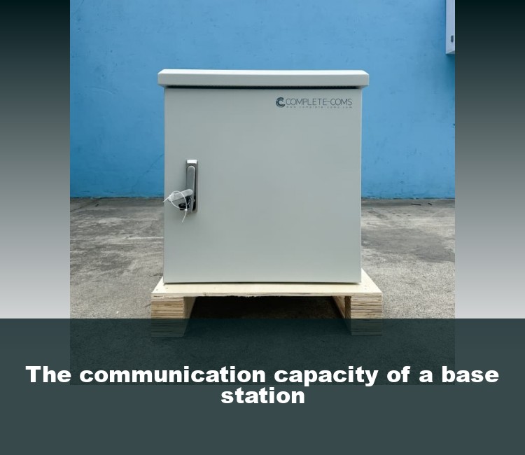 The communication capacity of a base station