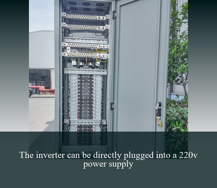 The inverter can be directly plugged into a 220v power supply