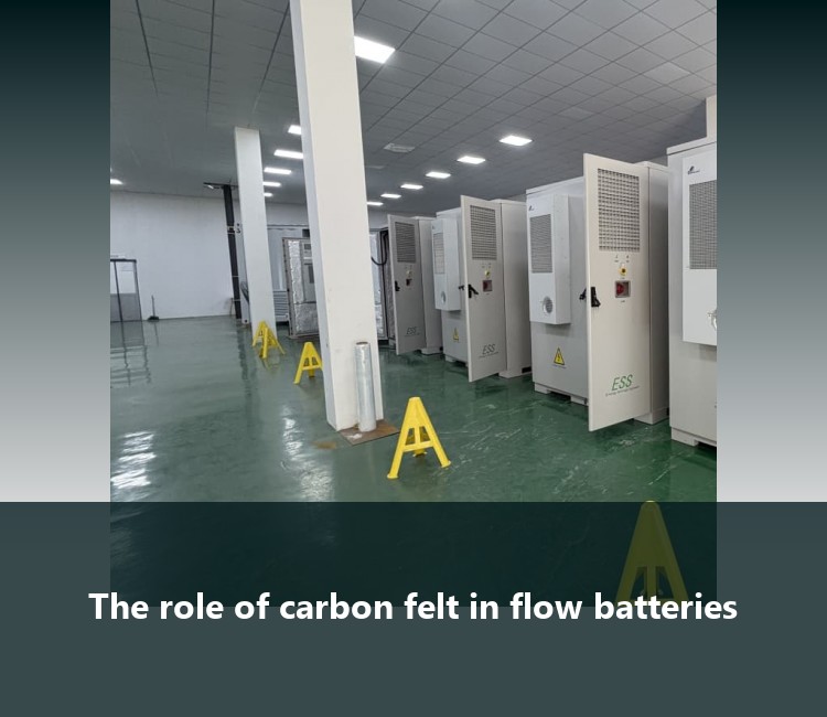 The role of carbon felt in flow batteries
