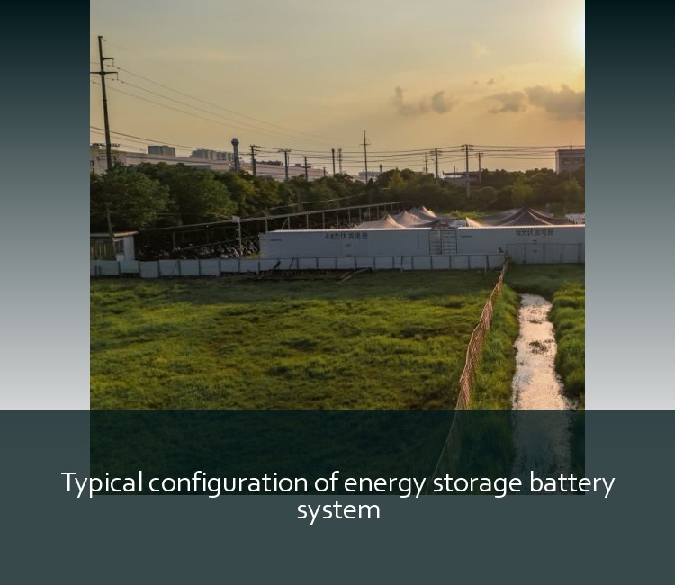 Typical configuration of energy storage battery system