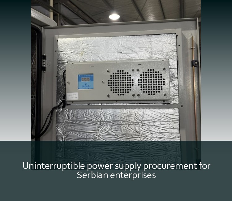 Uninterruptible power supply procurement for Serbian enterprises