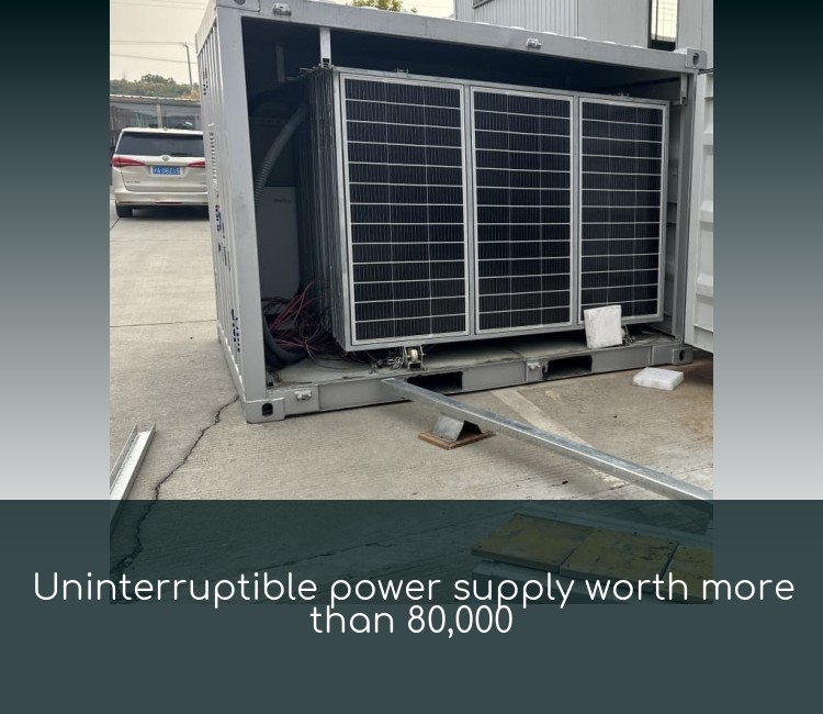 Uninterruptible power supply worth more than 80,000